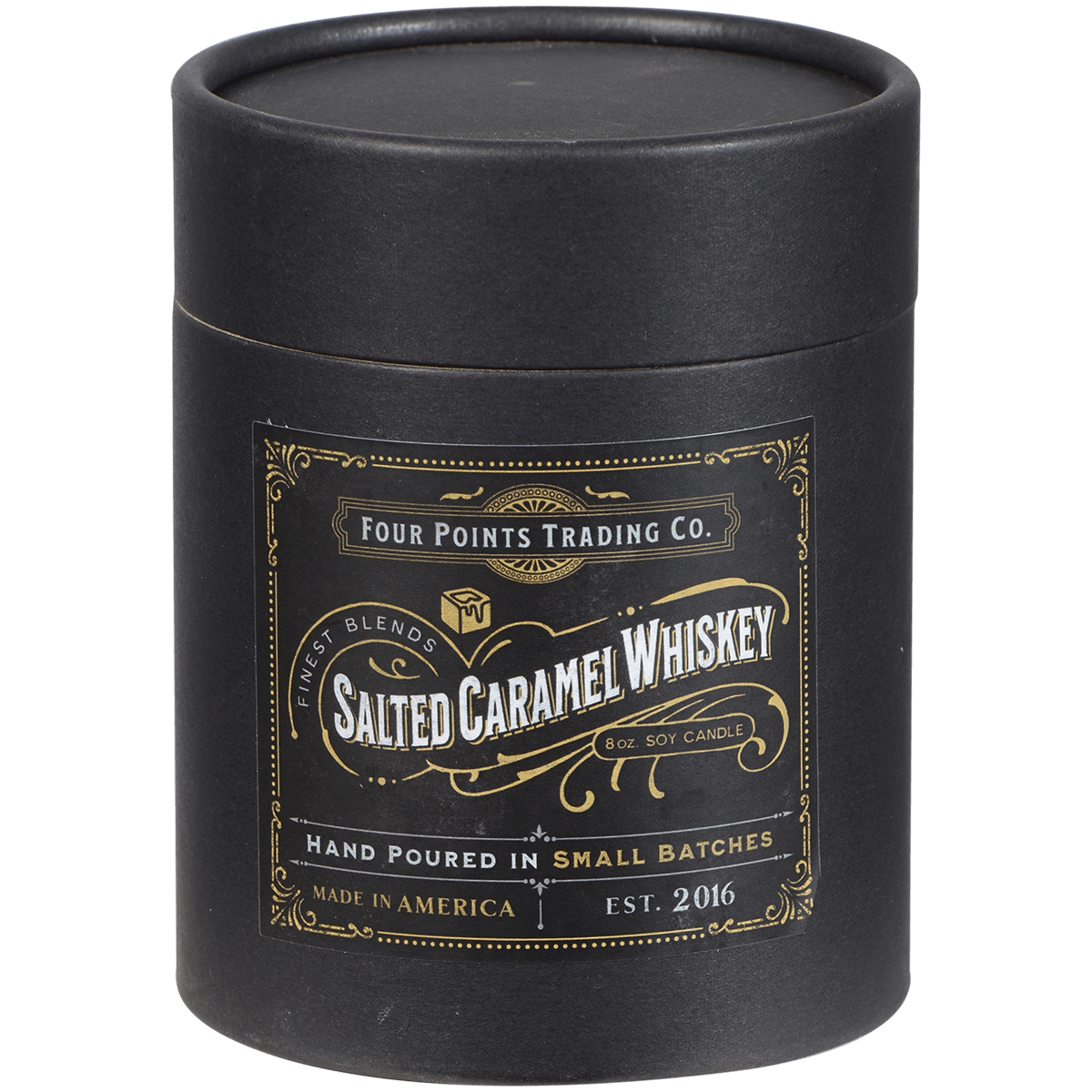 Salted Caramel Whiskey 8 Oz Soy Candle