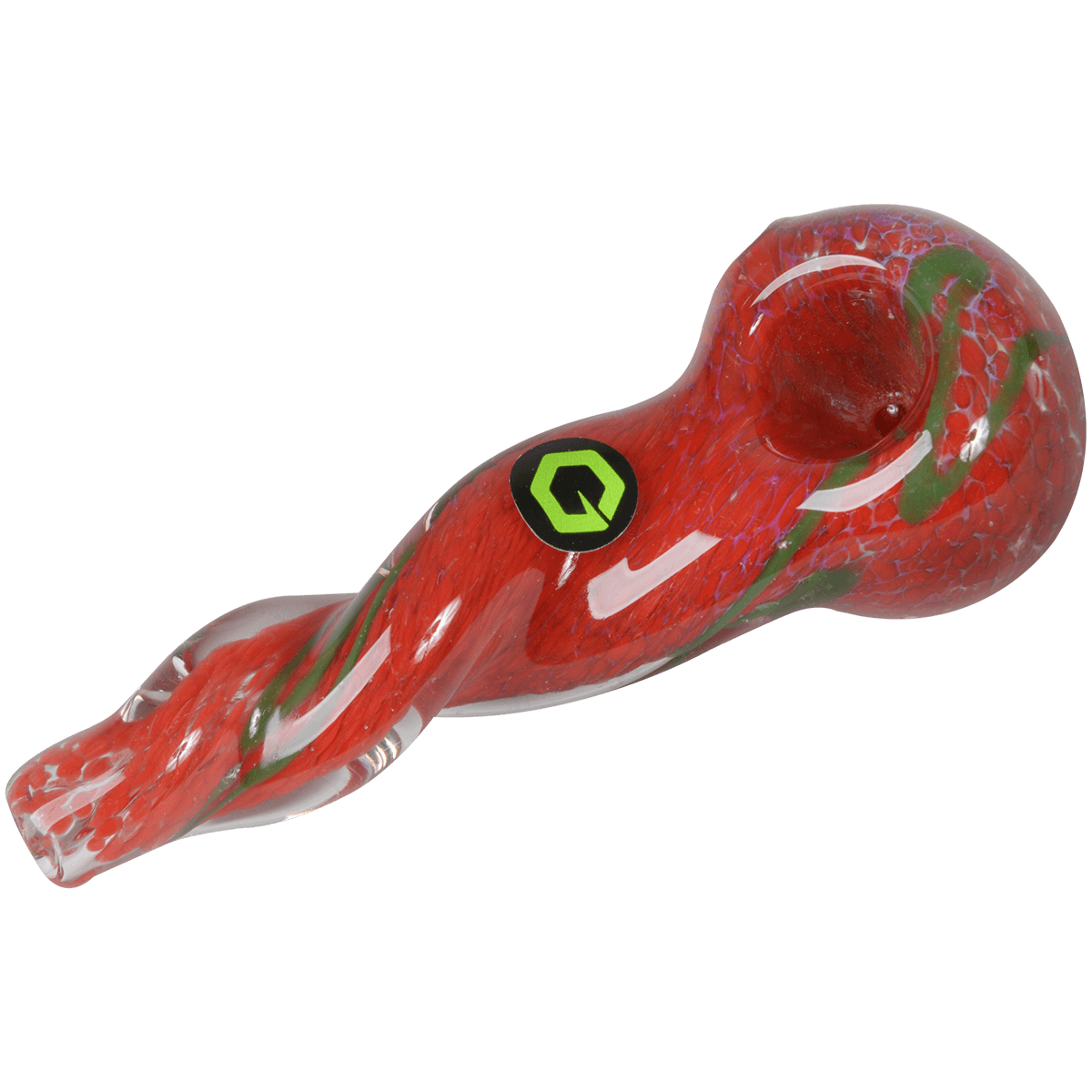 Pipes Greenhouse Twisted Frit Spoon 4 Glass Pipe