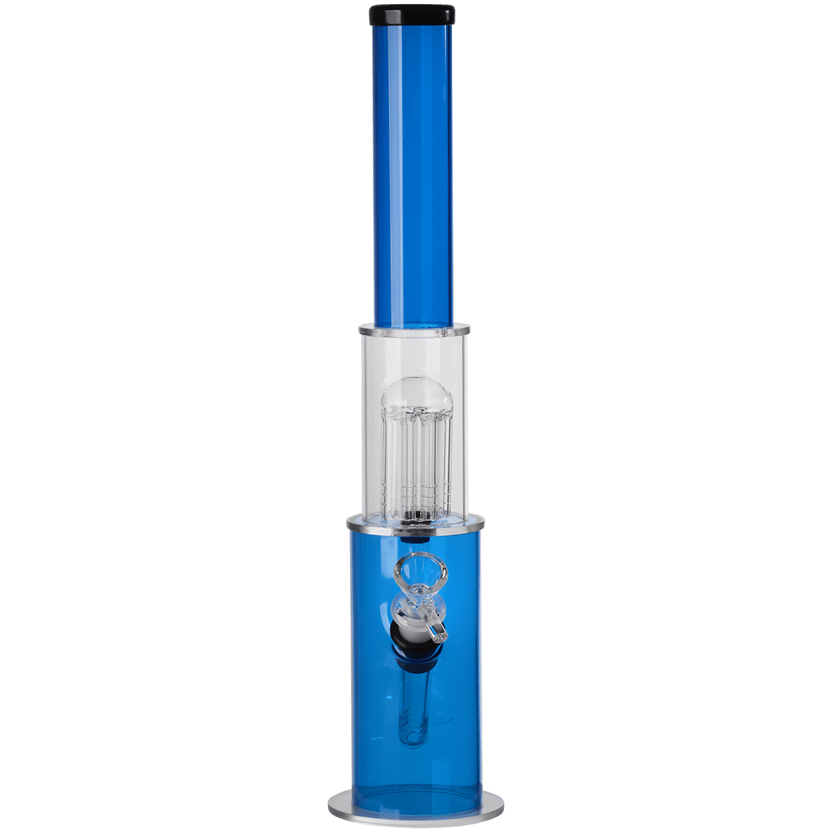 Pipes Acrylic Greenhouse W Glass Perc Glass Carb 2"X15" Water Pipe Asst Colors