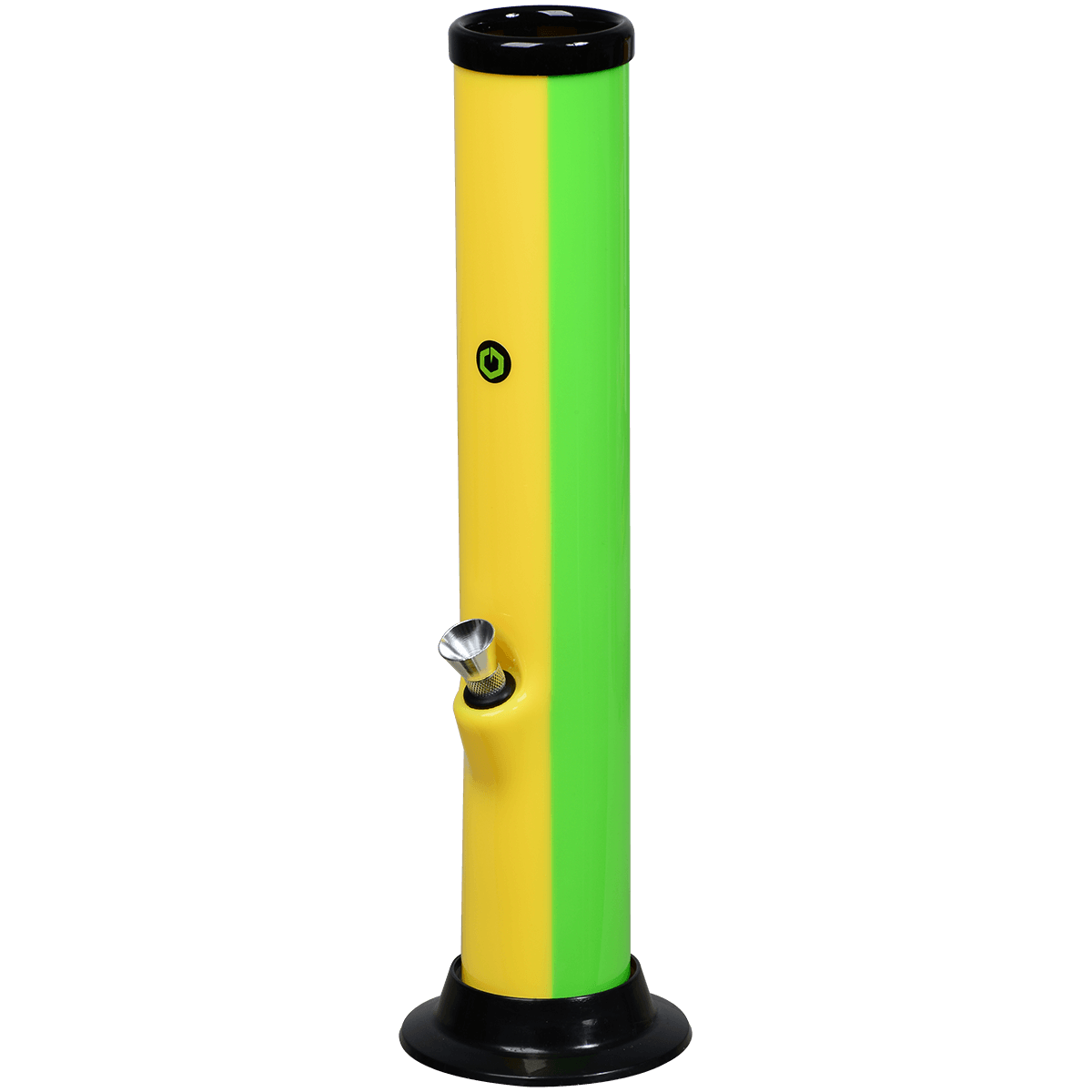 Pipes Acrylic Greenhouse 2"X12" Rasta Water Pipe Thumb Carb