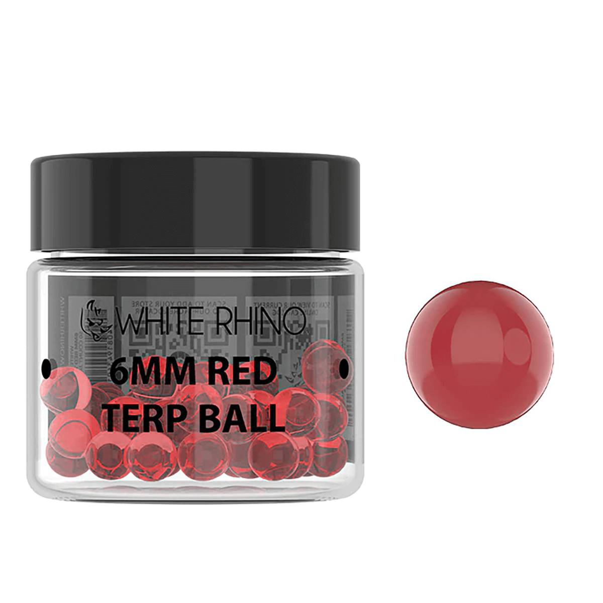 Pipes Glass Terp Balls 6Mm Ruby 50. Ct. Jar