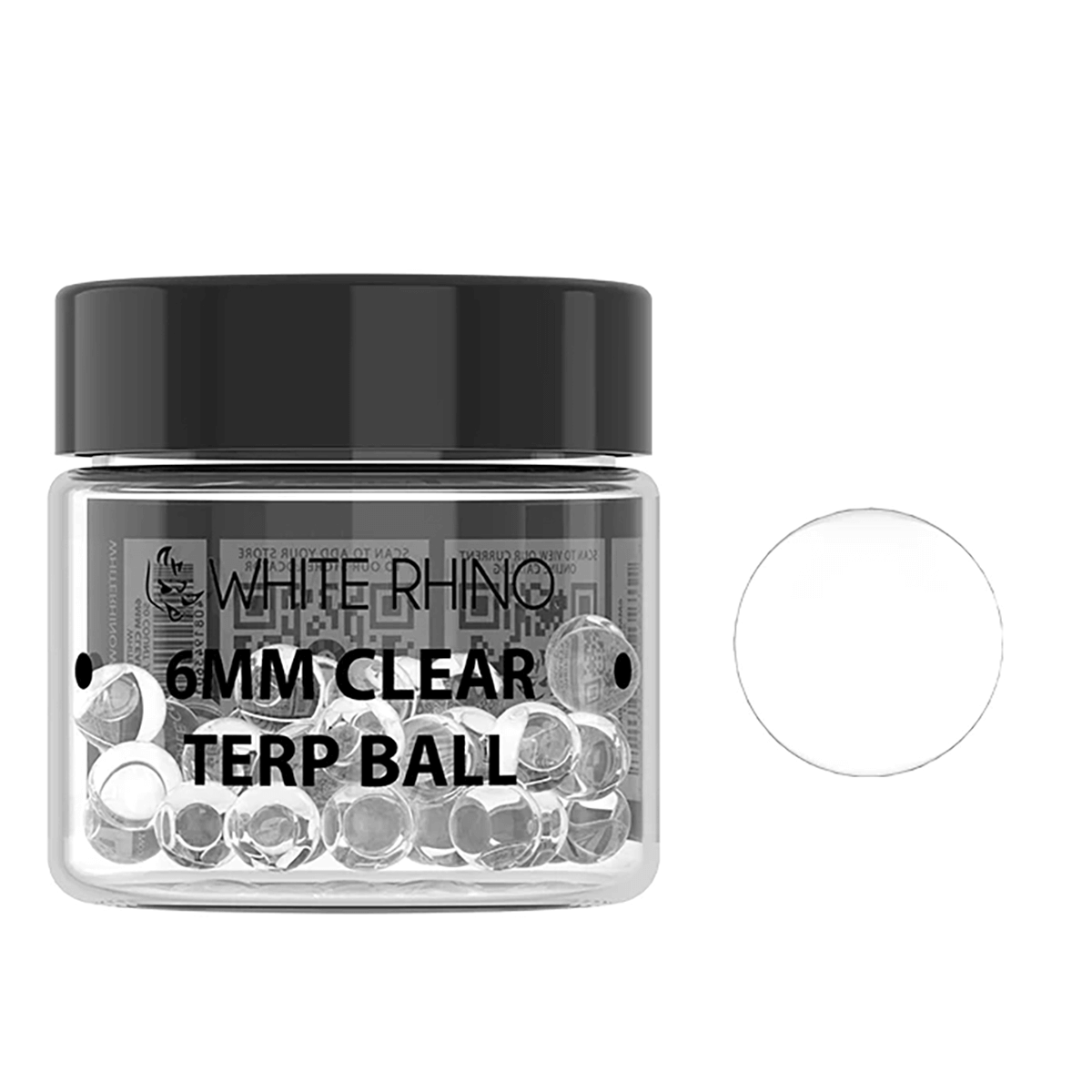 Pipes Glass Terp Balls Clear 6Mm 50Ct. Jar