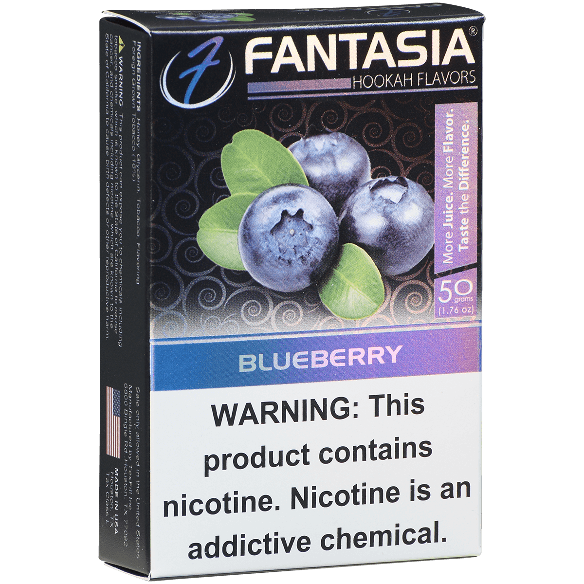 Hookah Tobacco Fantasia Blueberry 50G 10 Ct. Carton