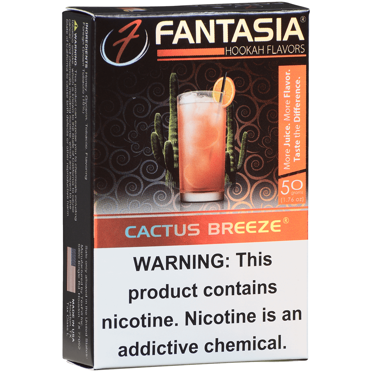 Hookah Tobacco Fantasia Cactus Breeze 50G 10 Ct. Carton