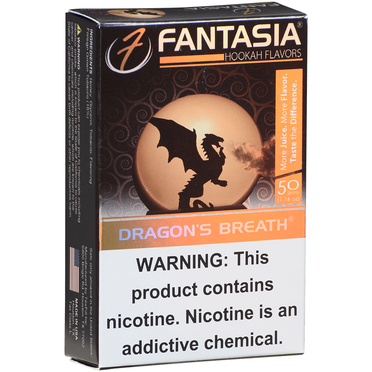 Hookah Tobacco Fantasia Dragon'S Breath 50G 10 Ct. Carton