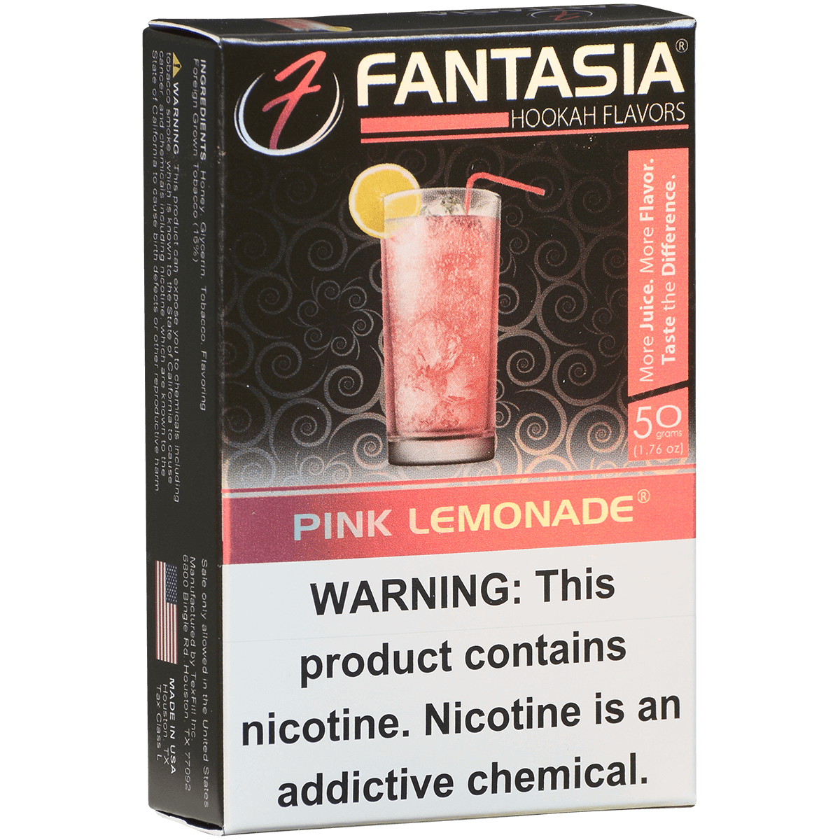 Hookah Tobacco Fantasia Pink Lemonade 50G 10 Ct. Carton