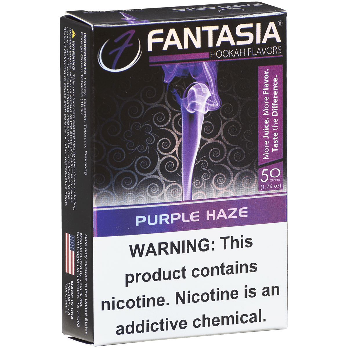 Hookah Tobacco Fantasia Purple Haze 50G 10 Ct. Carton