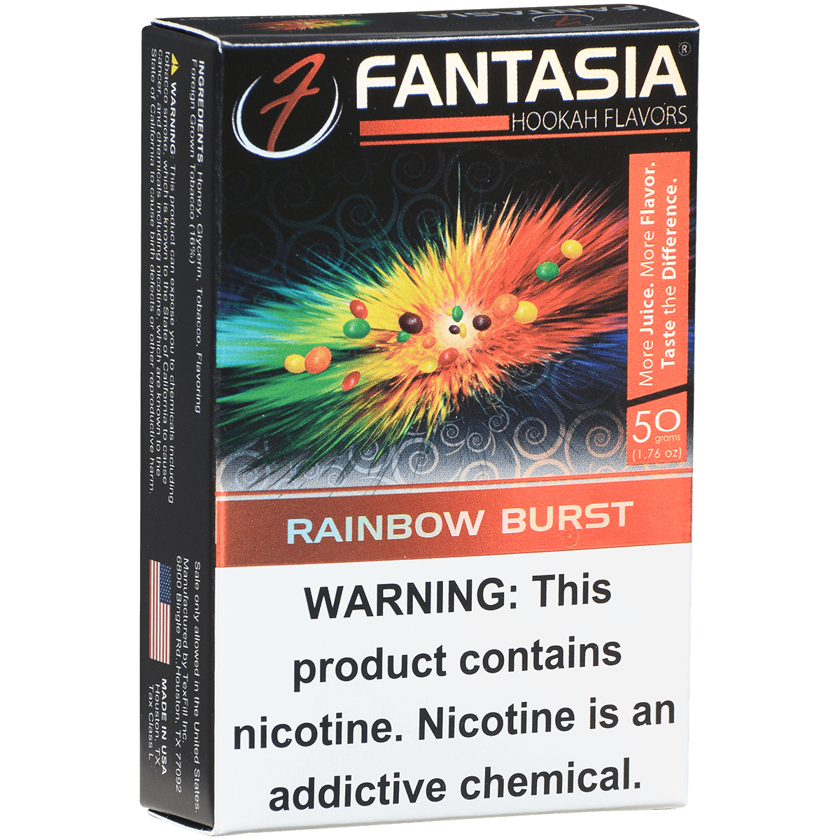 Hookah Tobacco Fantasia Rainbow Burst 50G 10 Ct. Carton