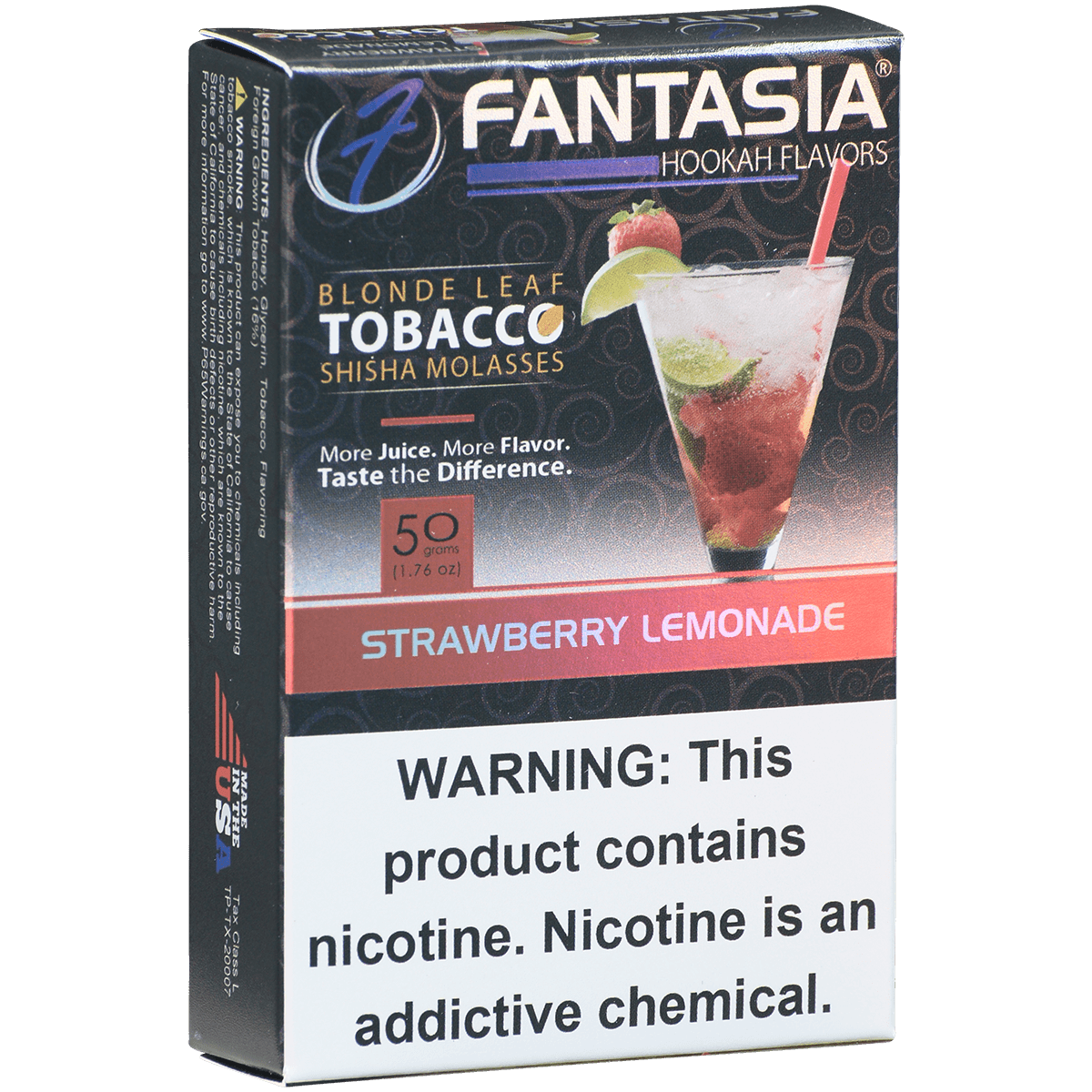 Hookah Tobacco Fantasia Strawberry Lemonade 50G 10 Ct. Carton