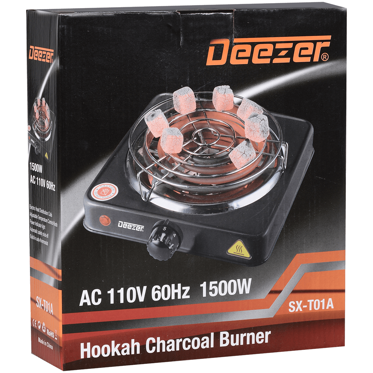 Deezer Electric Charcoal Starter Flat Shaped