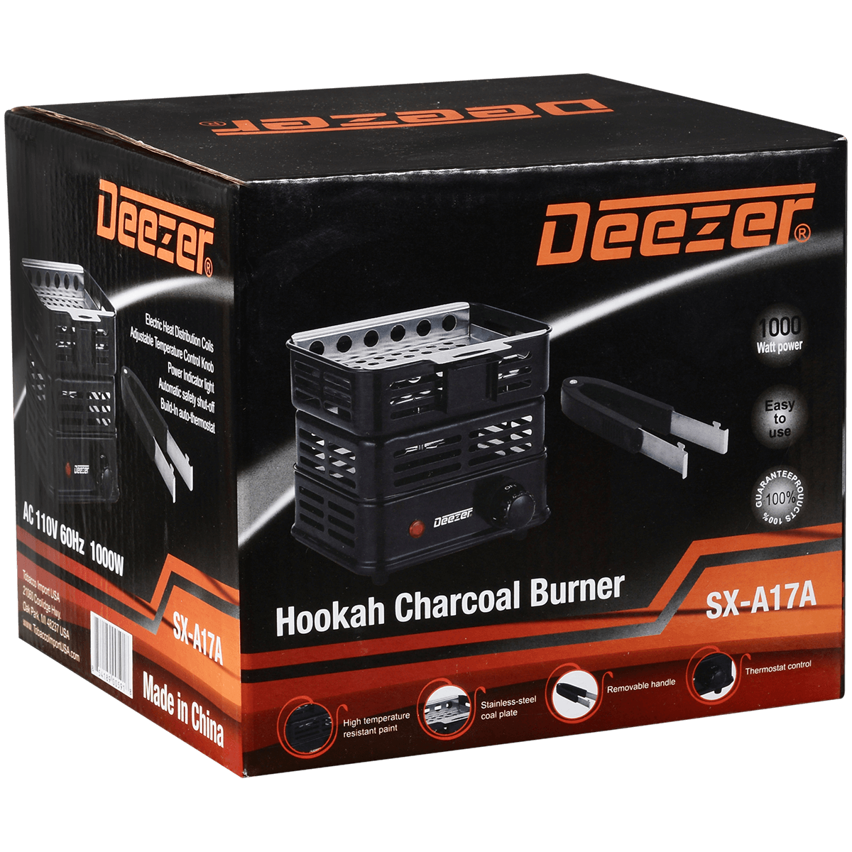 Deezer Electric Charcoal Starter Cube Shaped