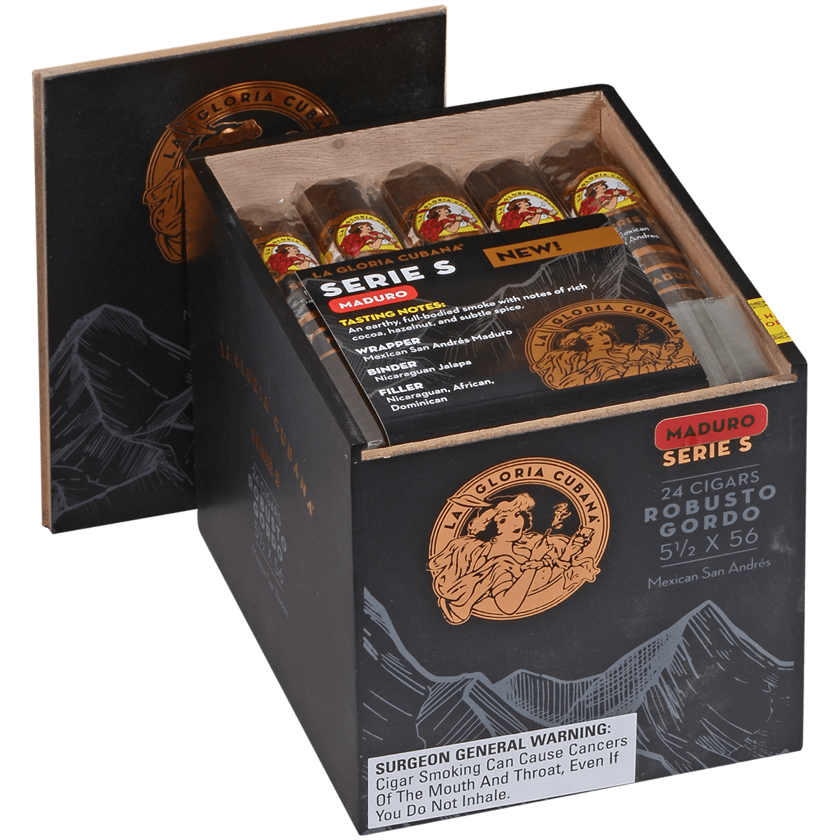 La Gloria Cubana Serie S Maduro Robusto Gordo 24 Ct. 55 X 56