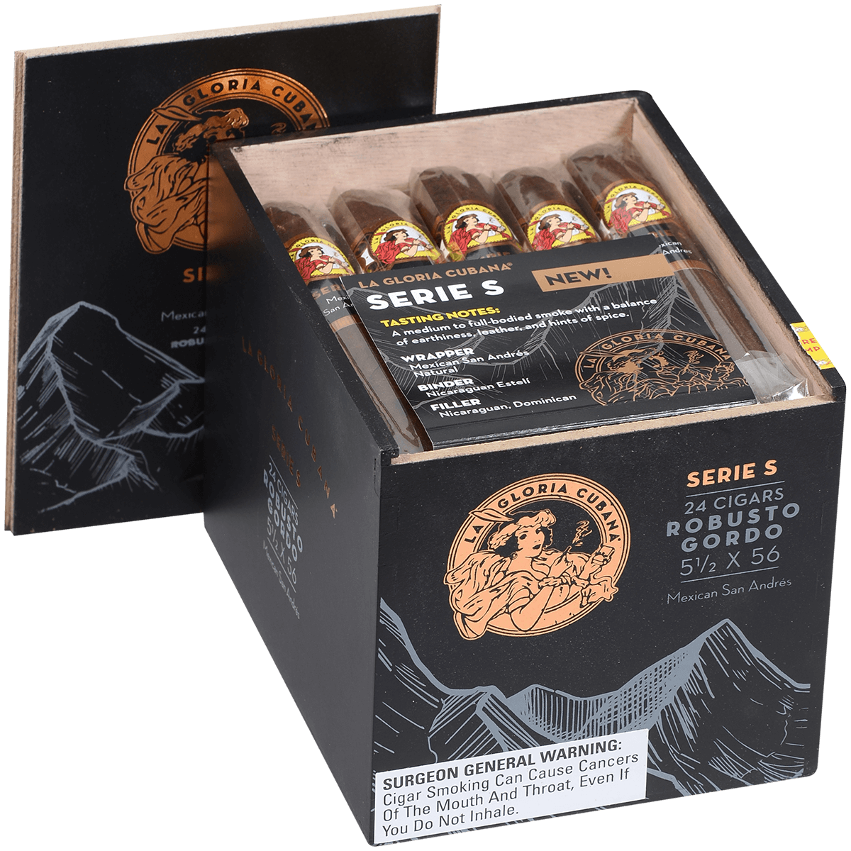 La Gloria Cubana Serie S Robusto Gordo 24 Ct. 5.5 X56 Bx