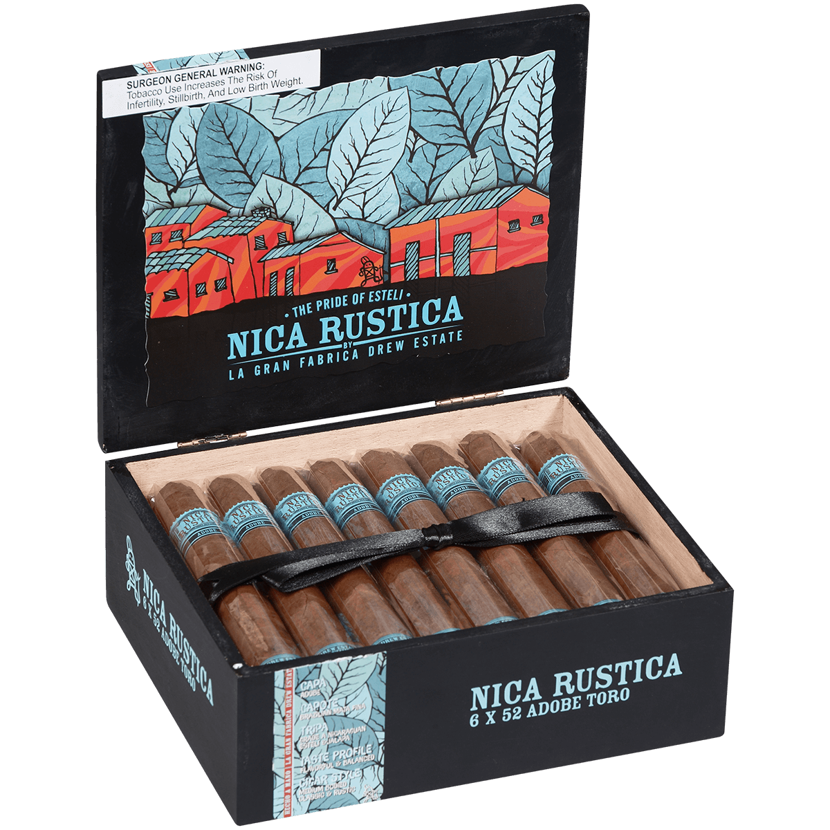 Nica Rustica Adobe Toro 25 Ct. 6X52 Bx.