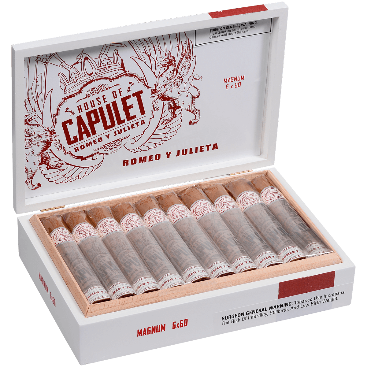 Romeo Y Julieta House Of Capulet Magnum Double Toro 20 Ct. Box 6.00X60