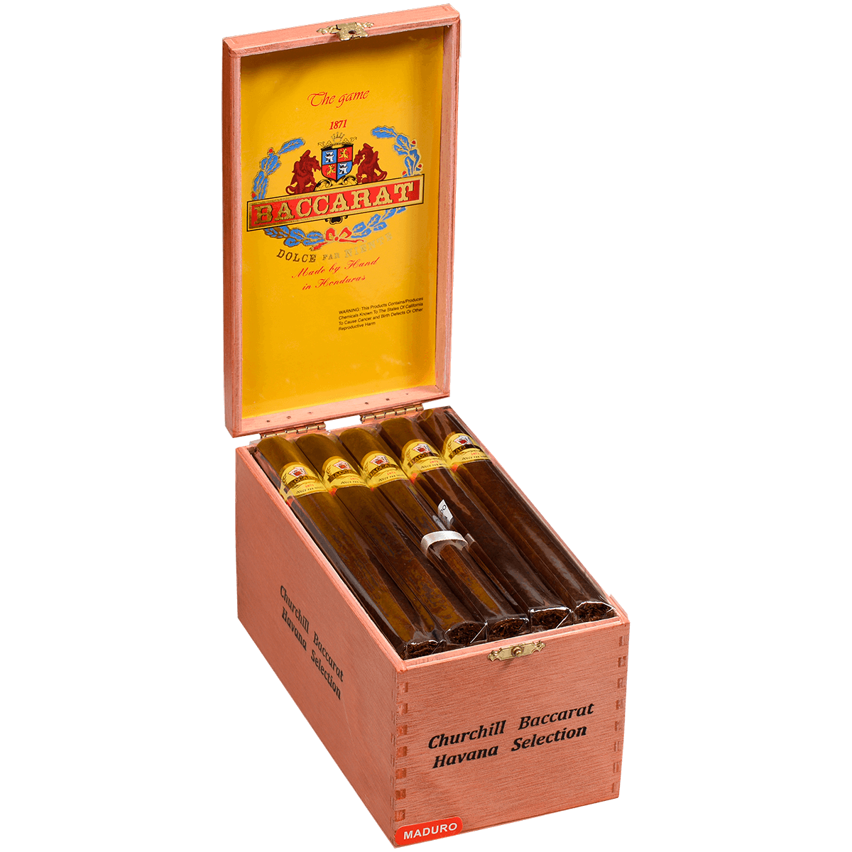 Baccarat The Game Churchill Maduro 25 Ct. Box 7.00X48