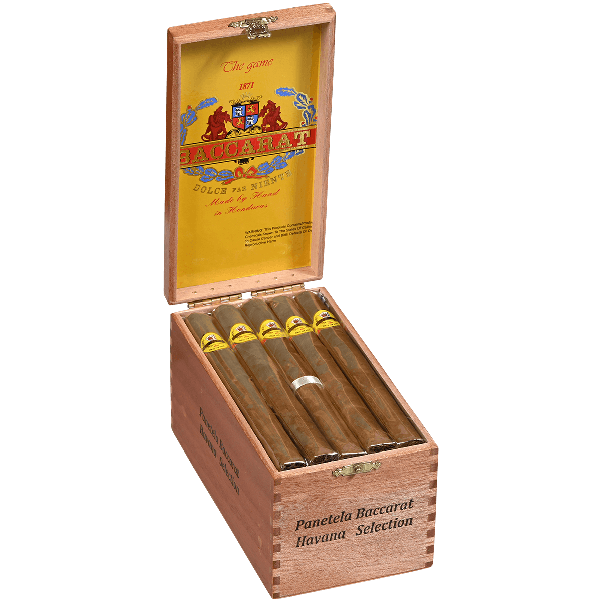 BACCARAT "THE GAME" PANETELA NATURAL 25 CT. BOX 6.00X38