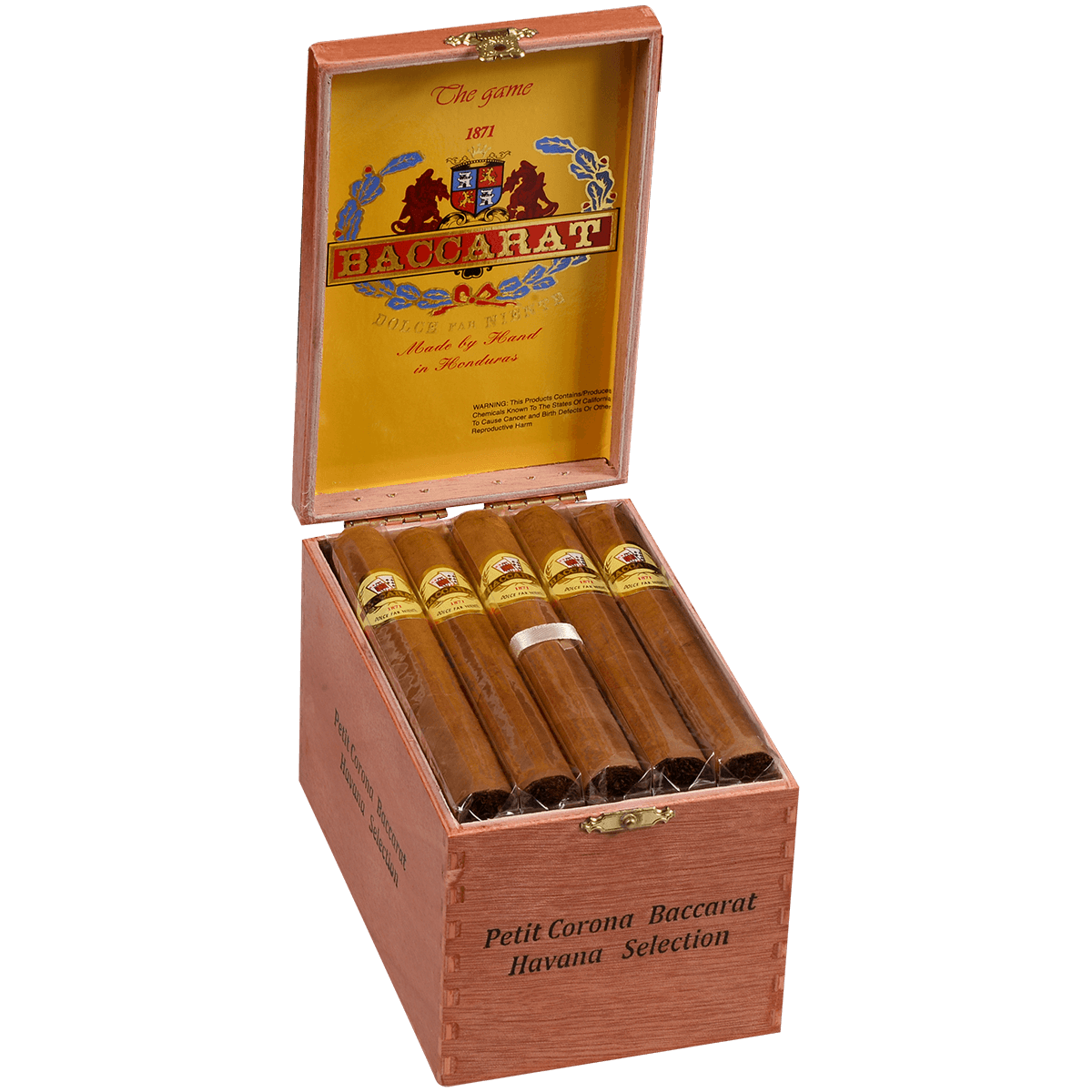 Baccarat The Game Petit Corona Natural 25 Ct. Box 5.50X44