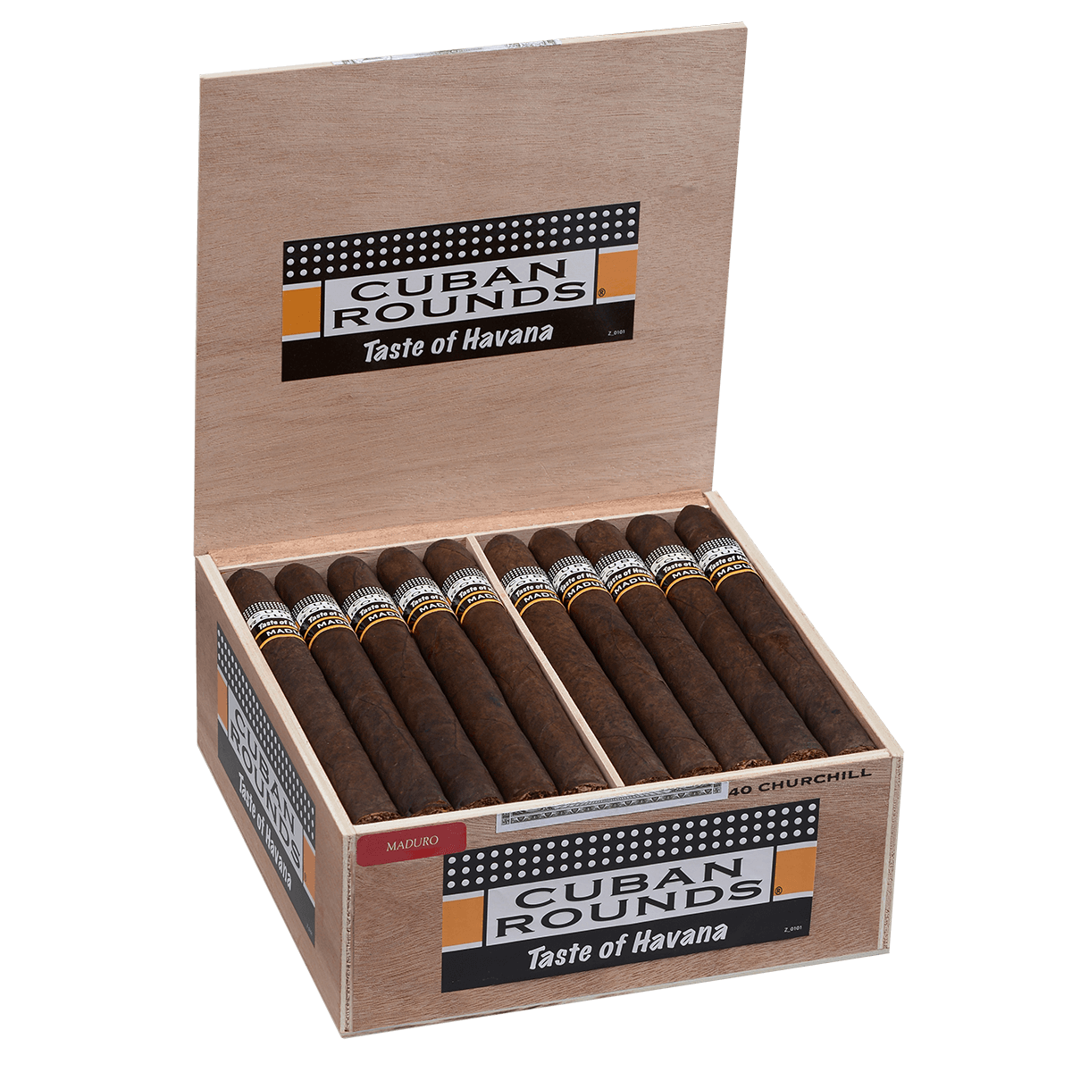 Cuban Rounds Churchill Maduro 40 Ct. Box 7.00X48