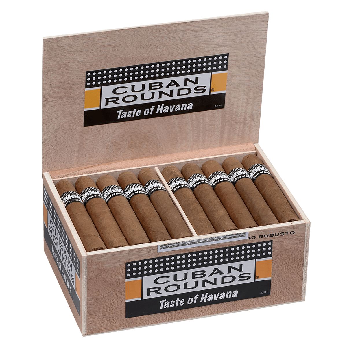 Cuban Rounds Robusto Natural 40 Ct. Box 5.00X50