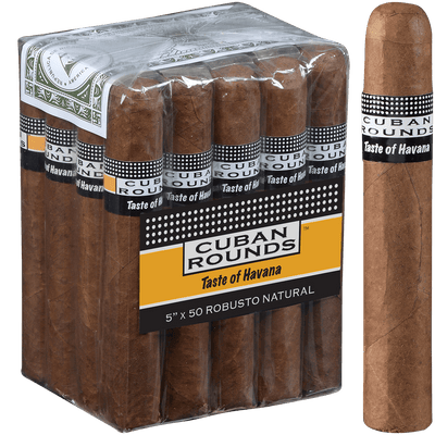 Cuban Rounds Robusto Natural 20 Ct. Bundle 5.00X50