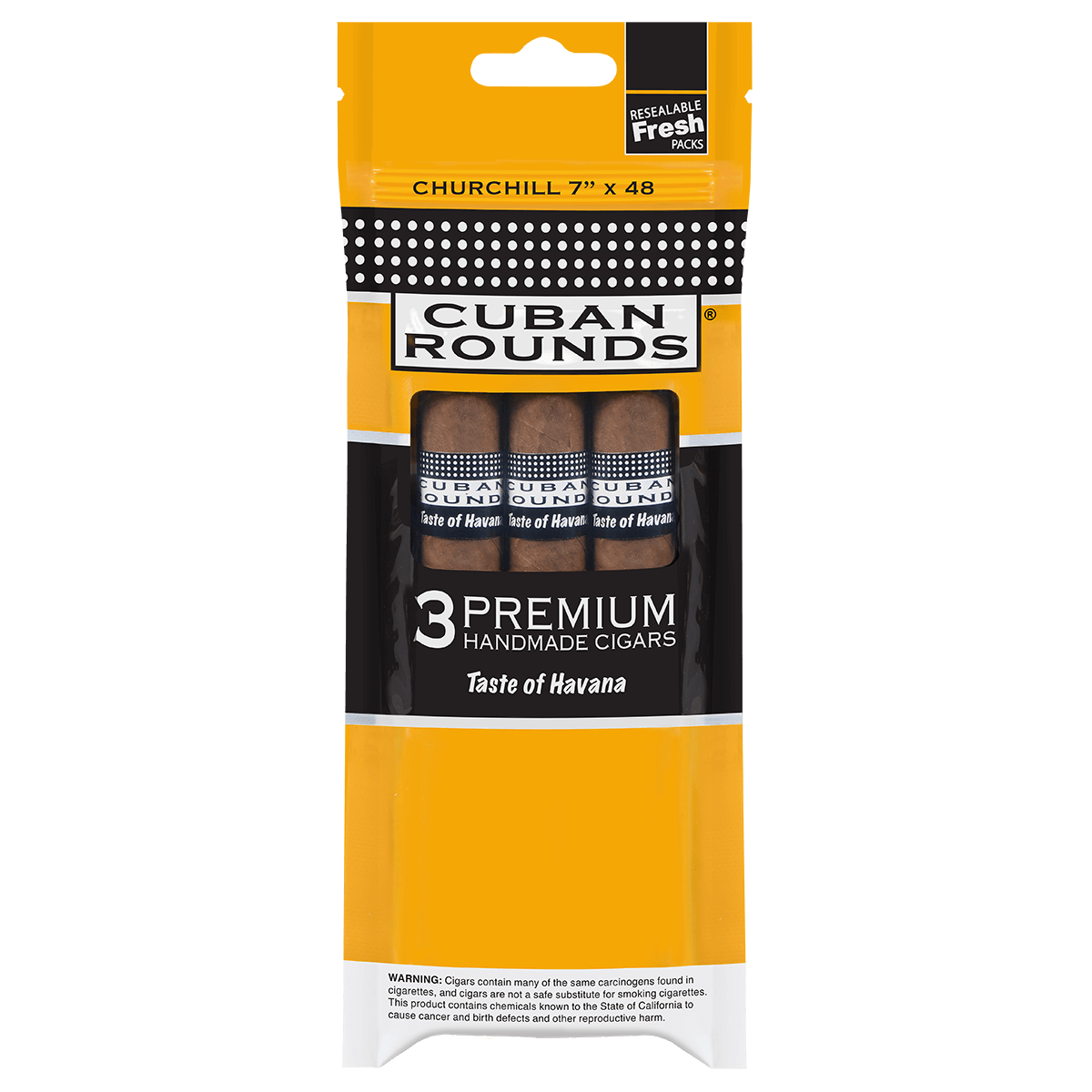 Cuban Rounds Churchill Natural Clip Strip 8/3 Ct. 7.00X48
