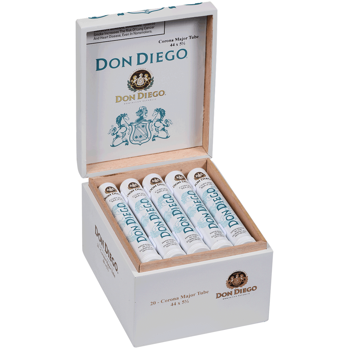 Don Diego Coronas Major Tubes 20 Ct. Box 5.50X44