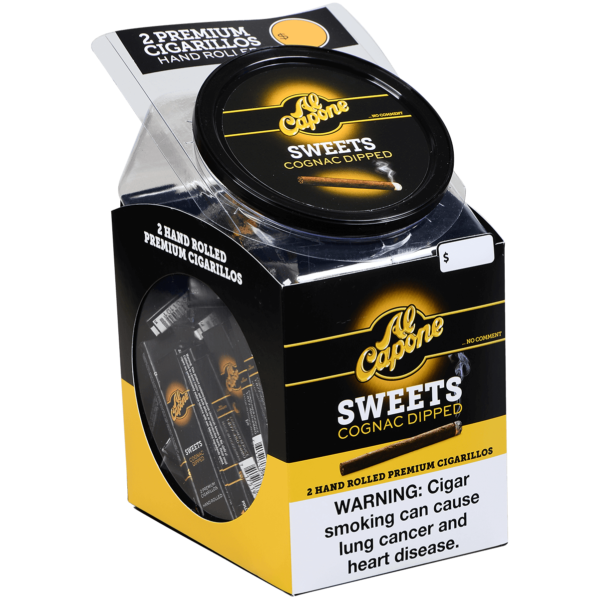 Al Capone Sweets Cognac Non-Filter 60/2 Packs Mini Bowl 3.25X28