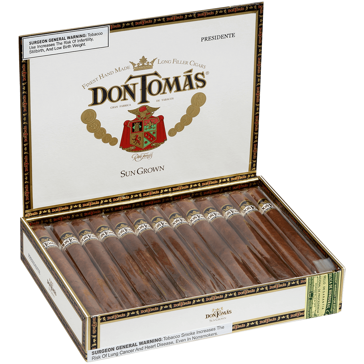 Don Tomas Sun Grown Presidente 25 Ct. Box 7.50X50