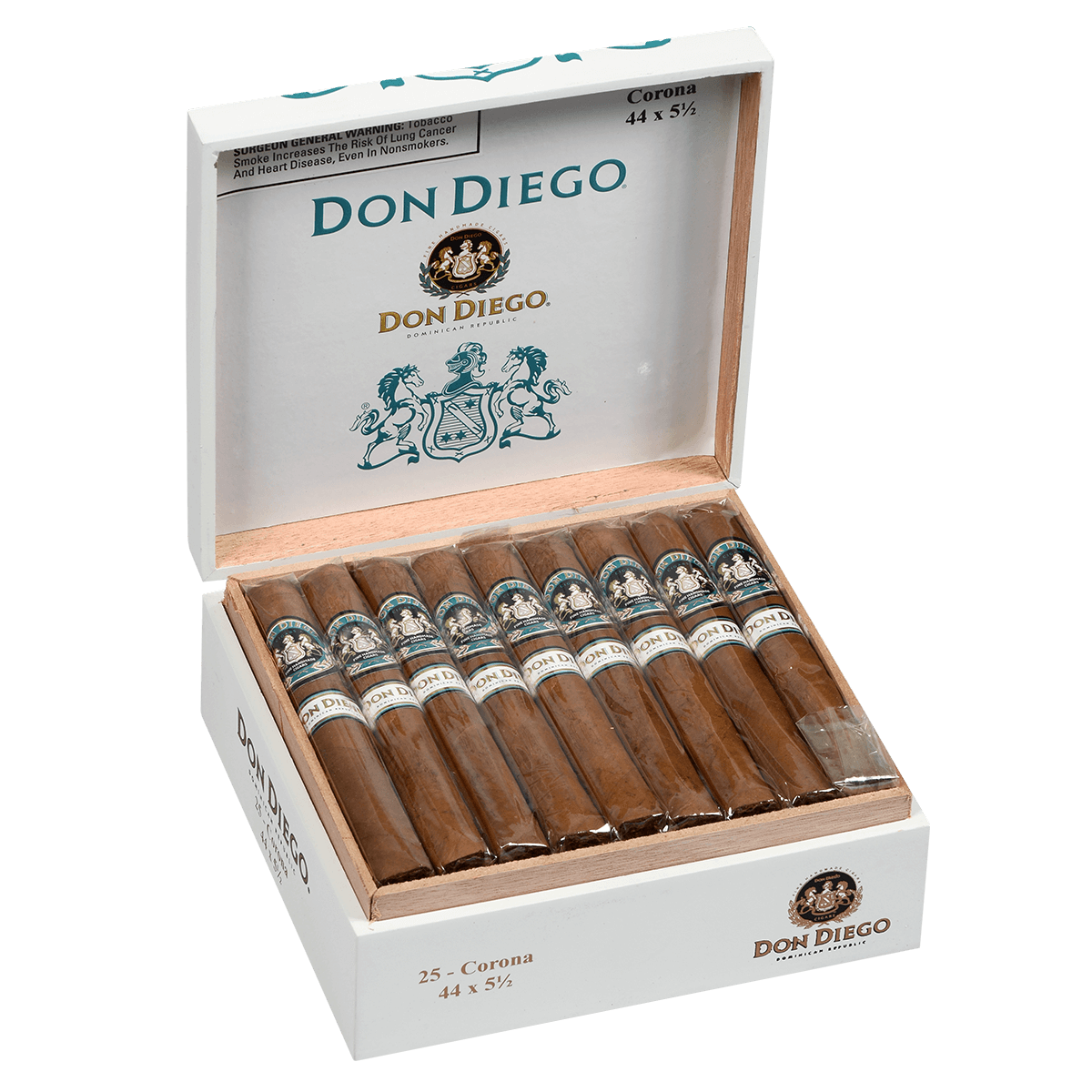Don Diego Coronas 25 Ct. Box 5.50X44