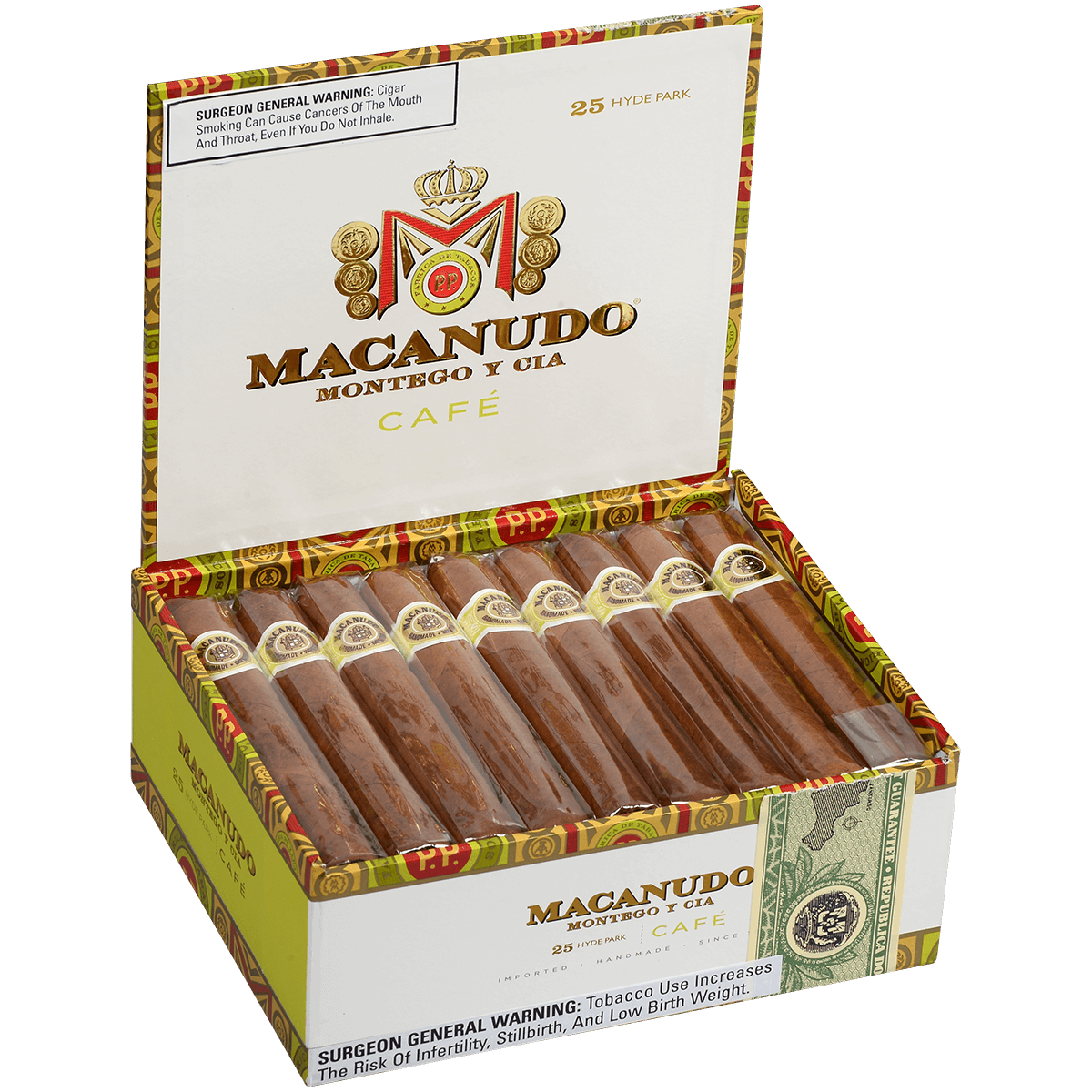 Macanudo Cafe Hyde Park 25 Ct. Box 5.50X49