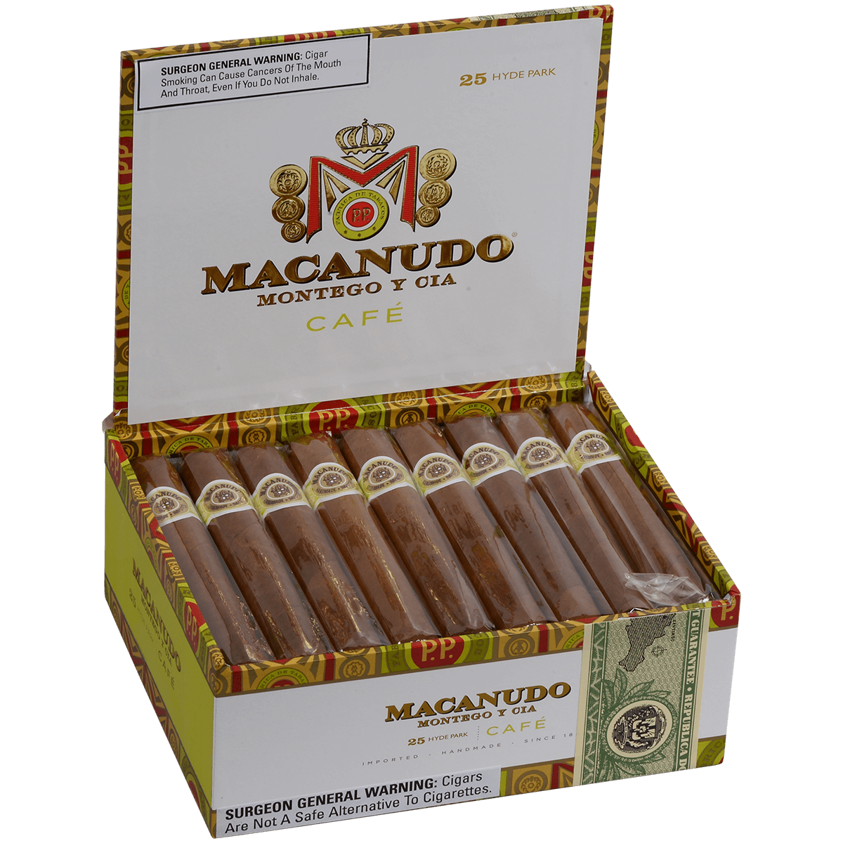 Macanudo Cafe Baron De Rothschild 25 Ct. Box 6.50X42