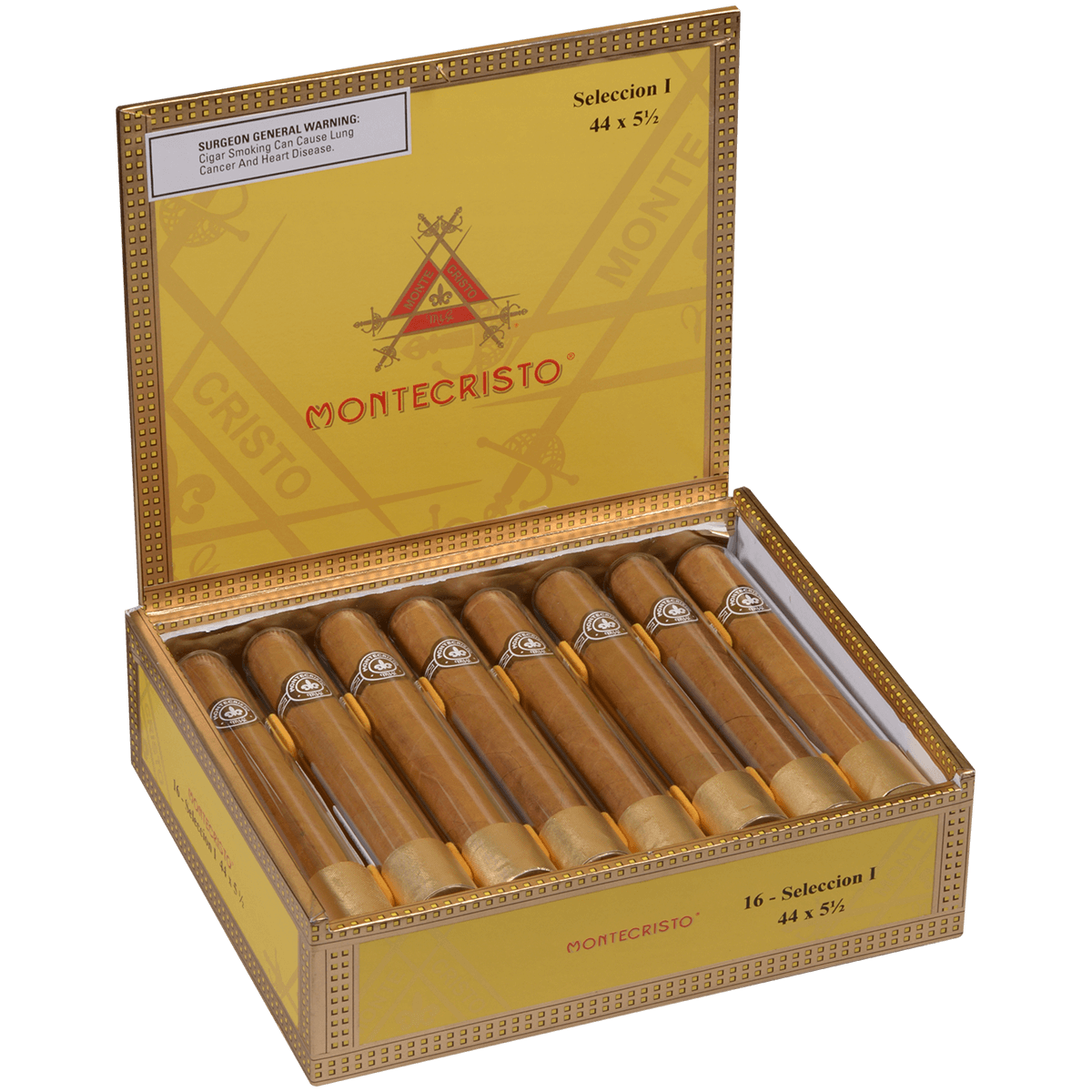 Montecristo Seleccion I Corona Tubes 16 Ct. Box 5.50X44.6