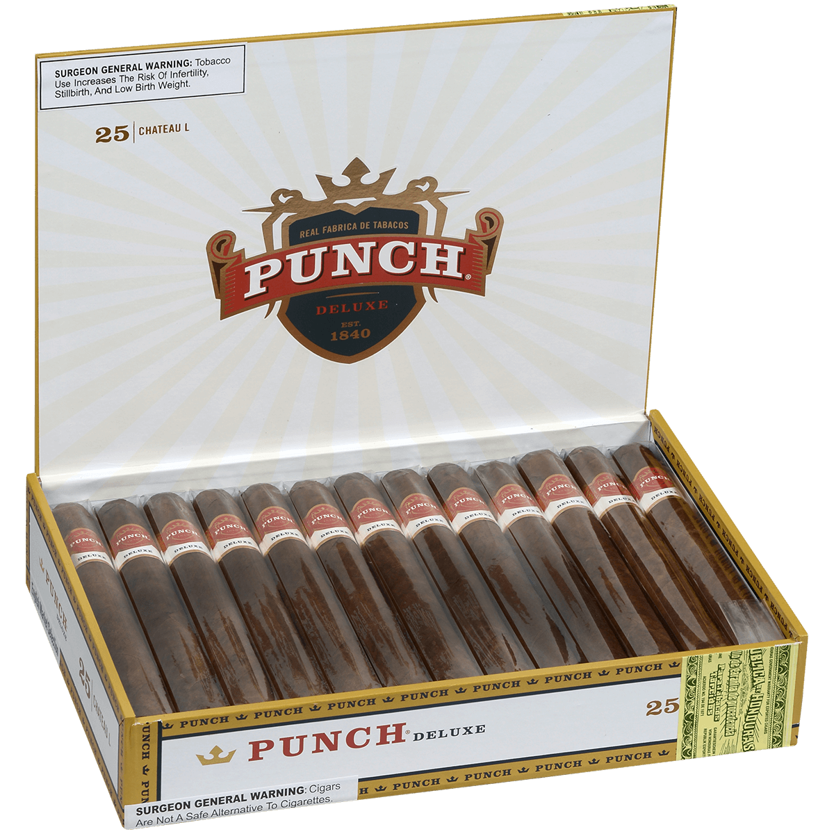 Punch Deluxe Chateau L Ems 25 Ct. Box 7.25X54