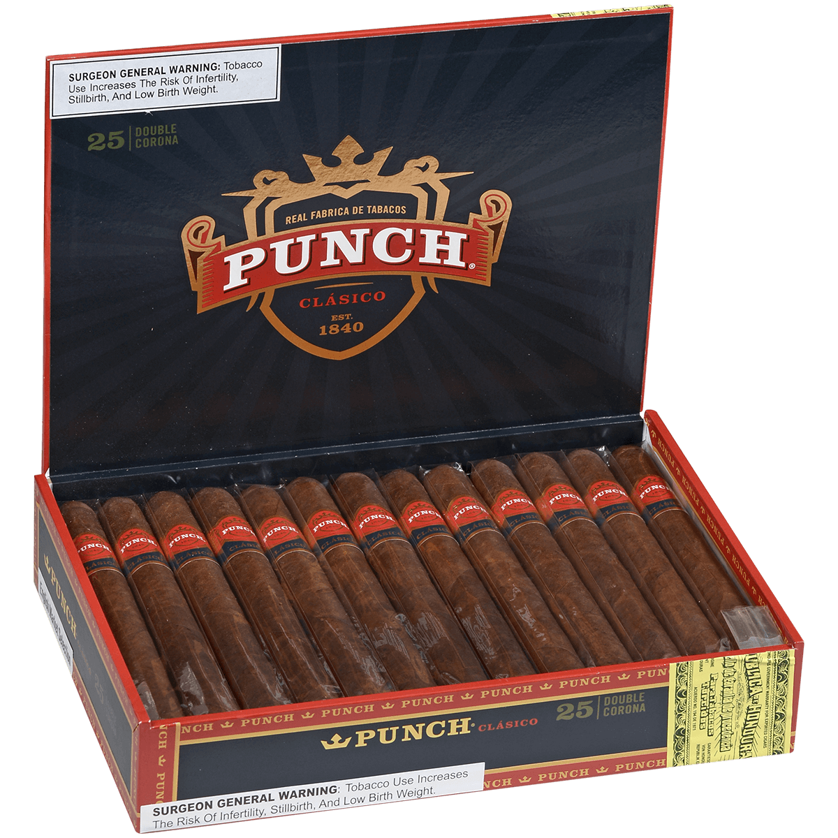 Punch Double Corona Ems 25 Ct. Box 6.75X48
