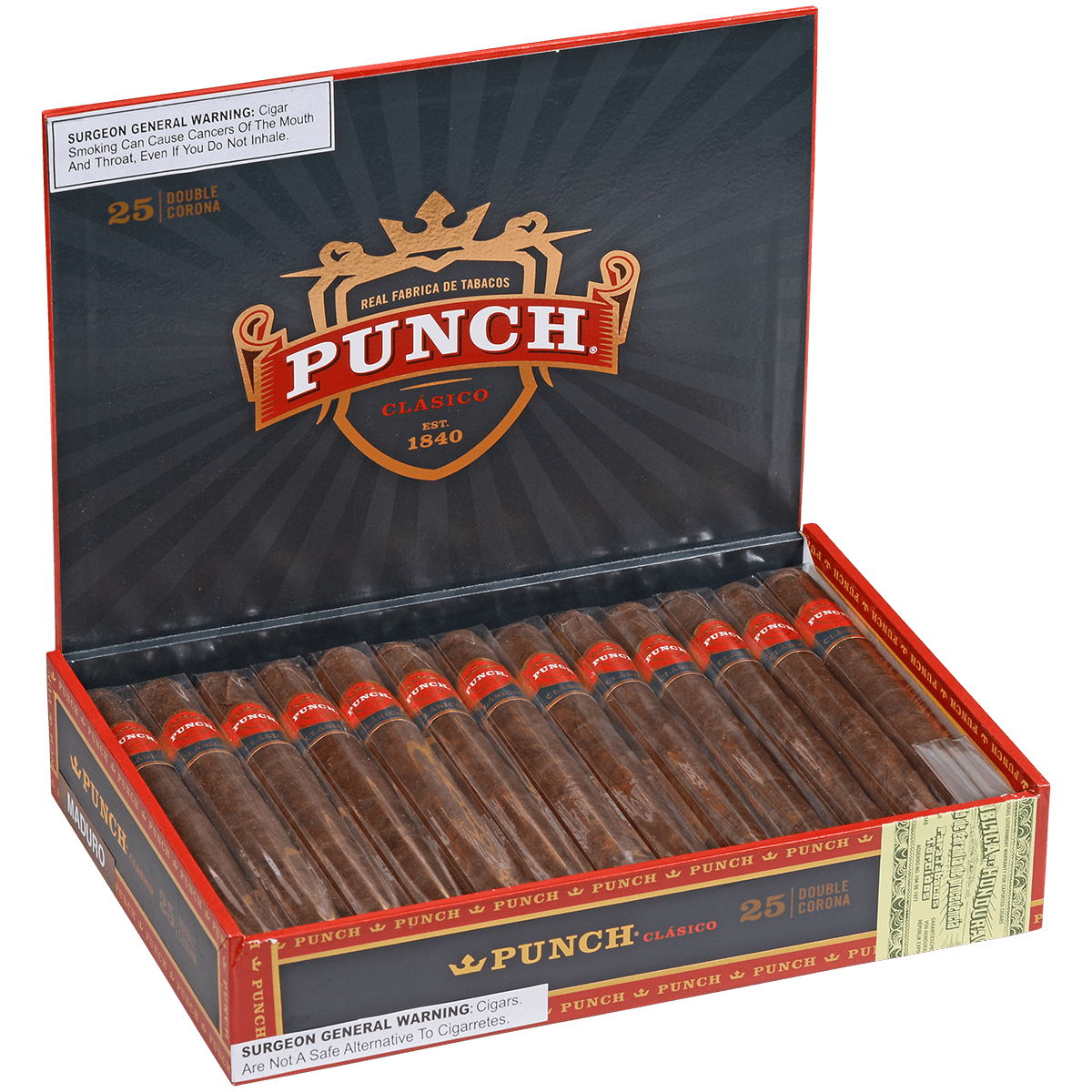 Punch Double Corona Maduro 25 Ct. Box 6.75X48