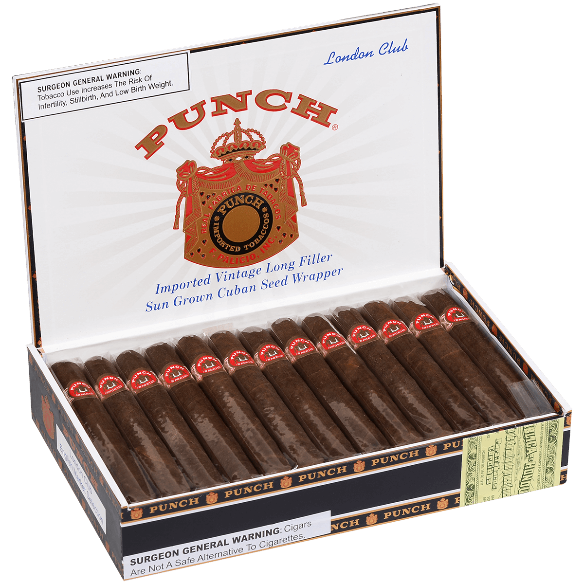 Punch London Club Ems 25 Ct. Box 5.00X40