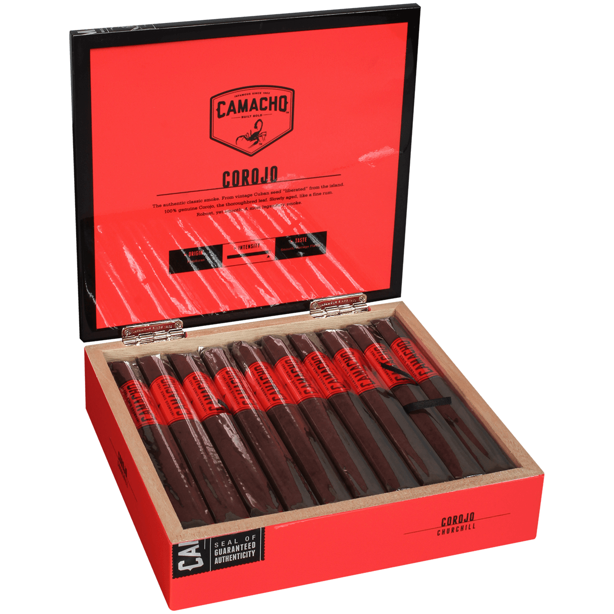 Camacho Corojo Natural Churchill 20 Ct. Box 7.00X48