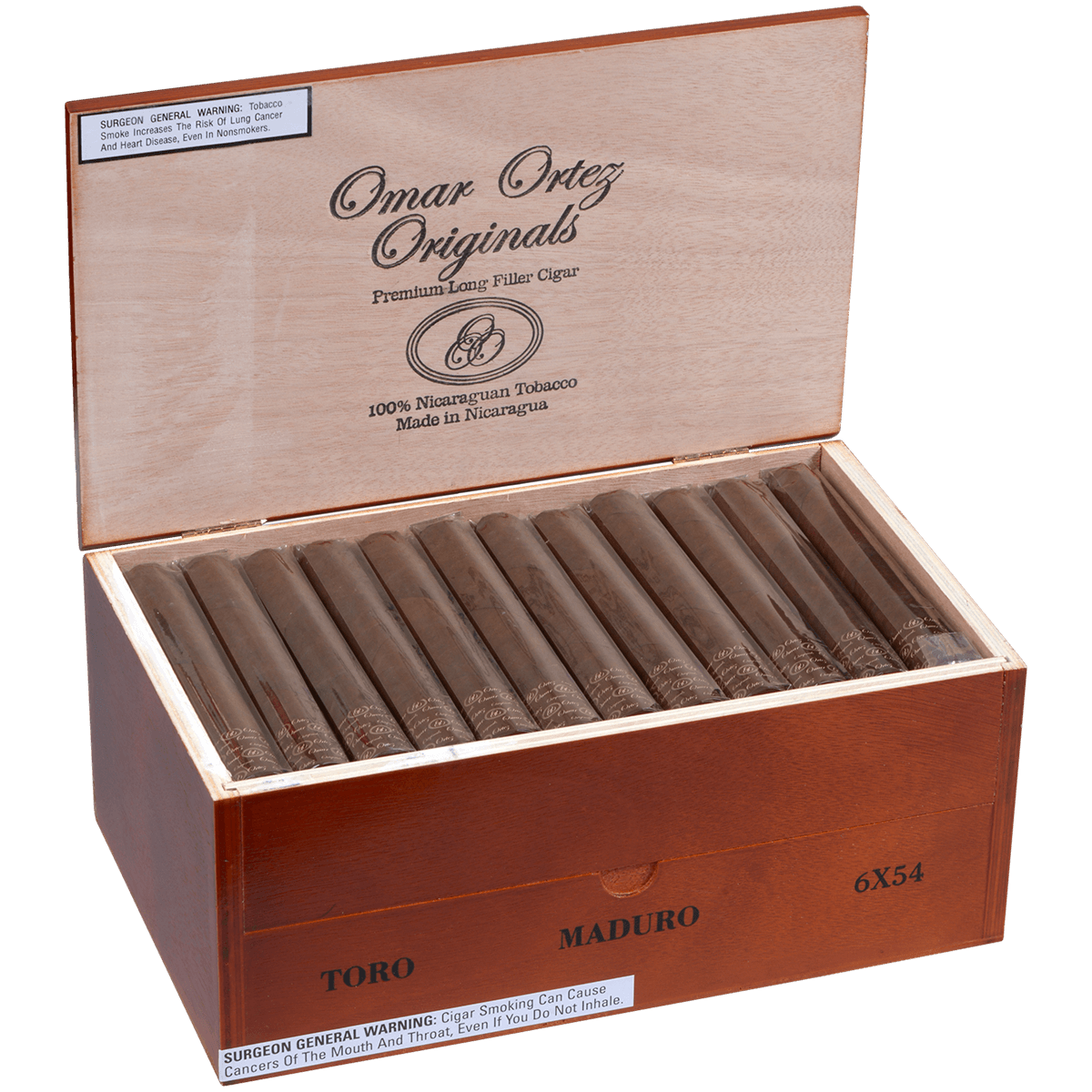 Omar Ortez Maduro Toro 60 Ct Box 6.00X54