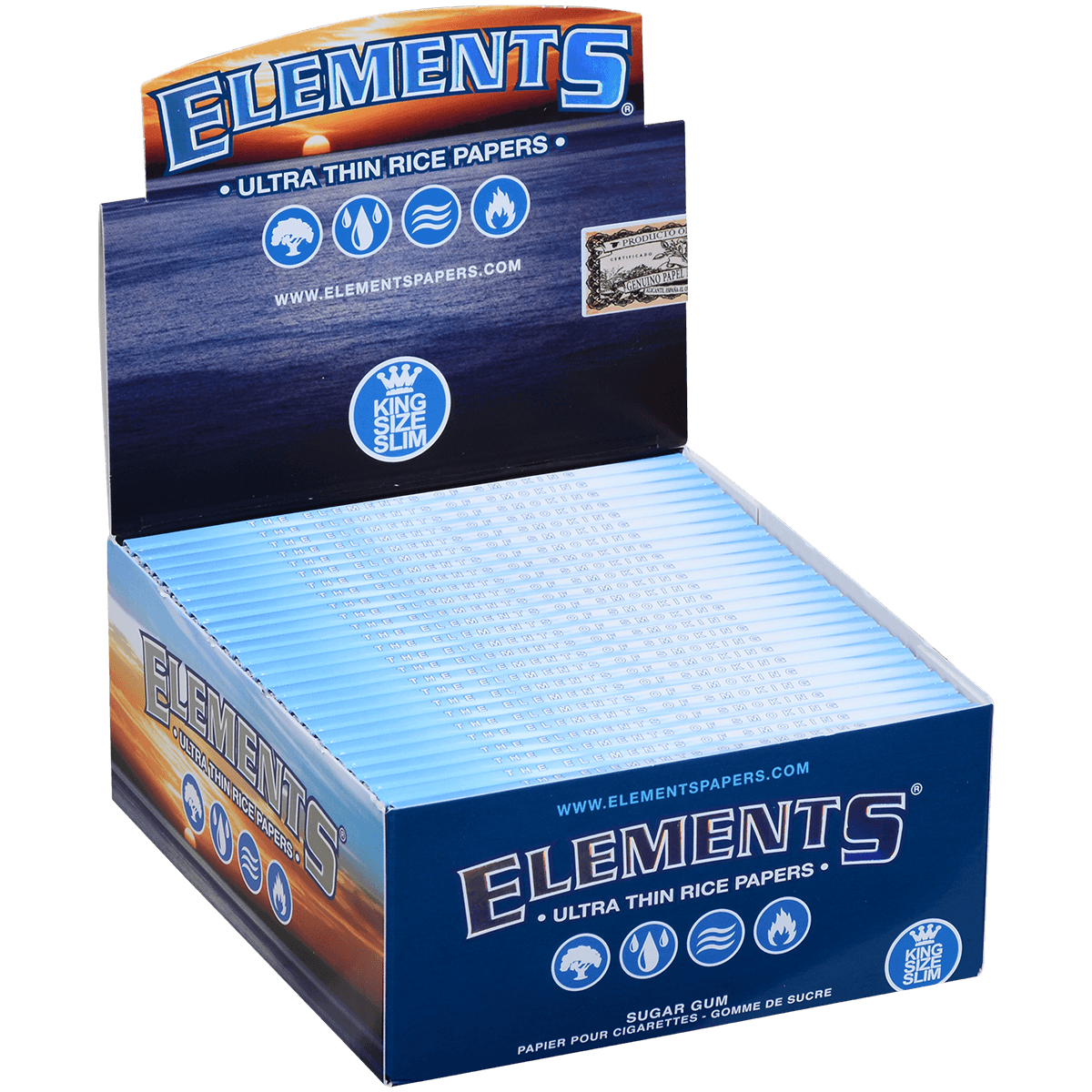 Papers Elements Ultra Thin Rice King Size Slim 50/33 Ct