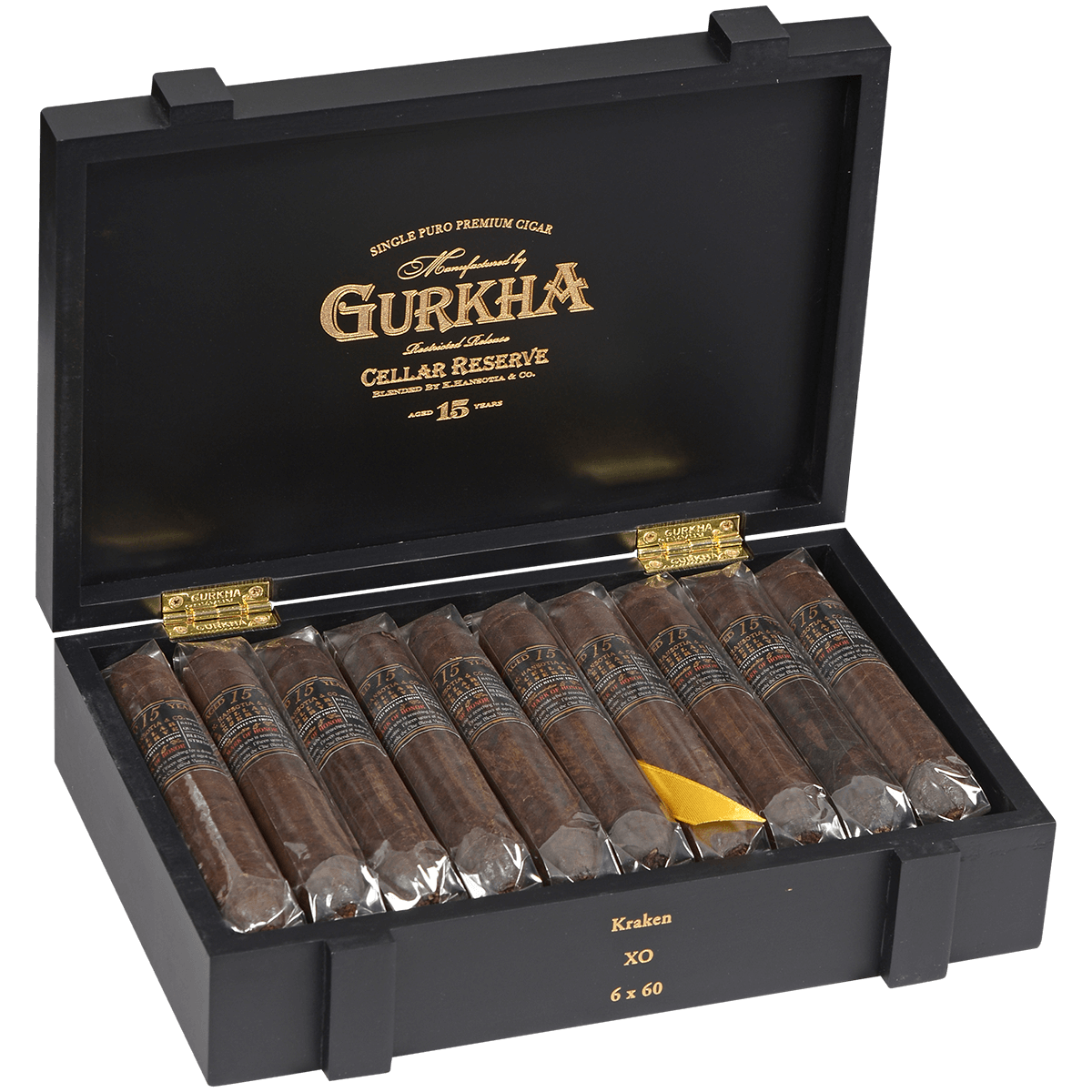 Gurkha Cellar Reserve Limitada 15 Yr Maduro Kraken Xo 20 Ct. Box 6.00X60
