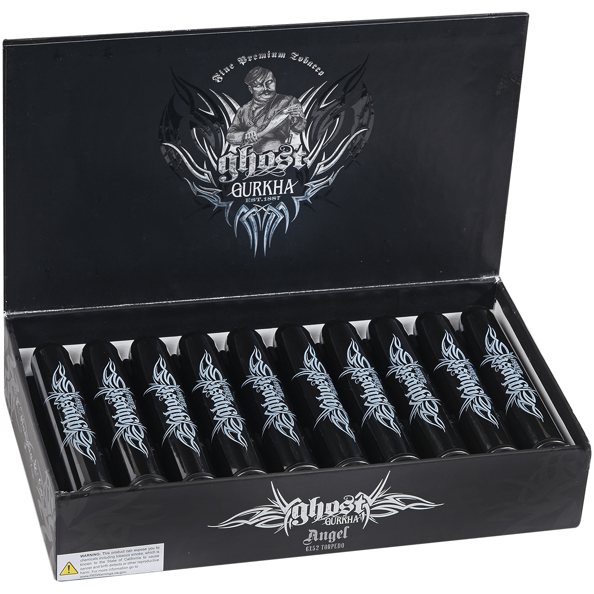 Gurkha Ghost Angel-Tubos 20 Ct. Box 6.00X52
