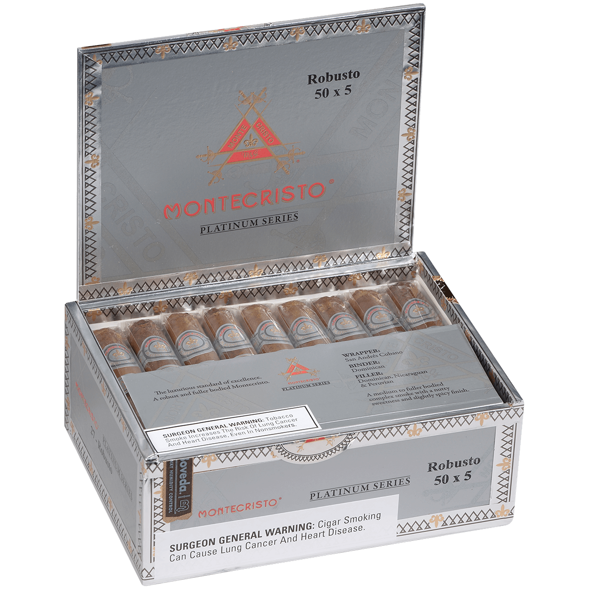 Montecristo Platinum Robusto 27 Ct. Box 5.00X50