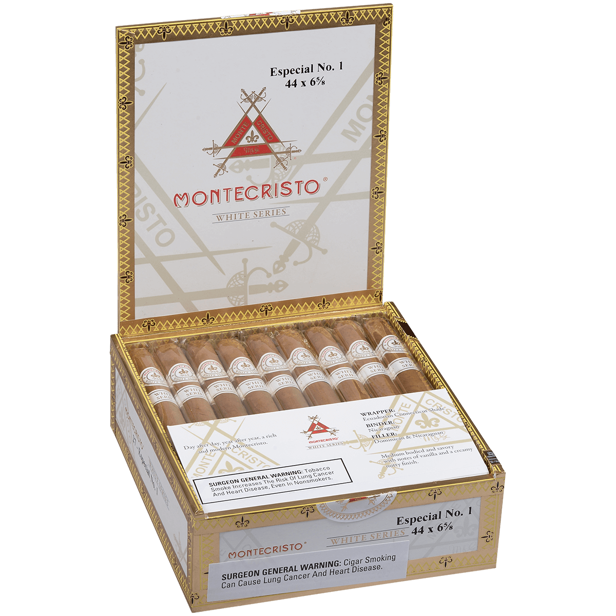 Montecristo White Especial No.1 27 Ct. Box 6.25X44