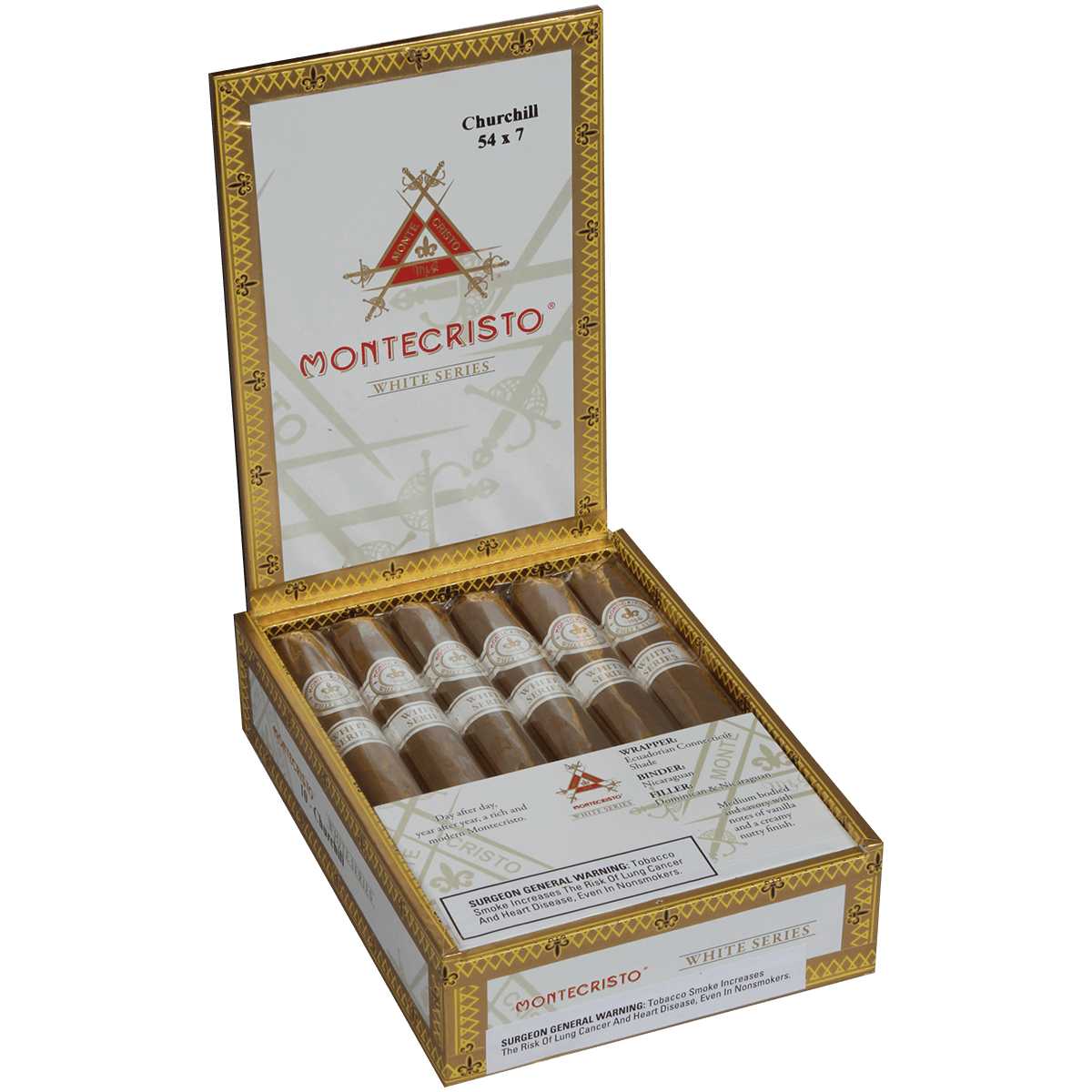 Montecristo White Churchill 10 Ct. Box 7.00X54