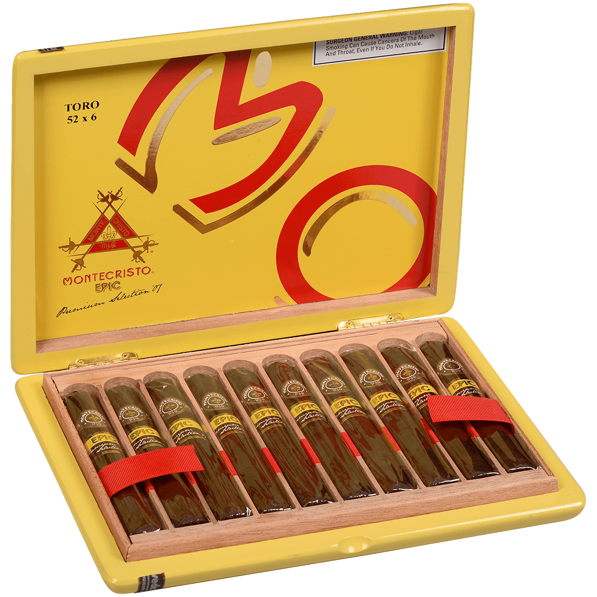 Montecristo Epic Toro 10 Ct. Box 6.00X52