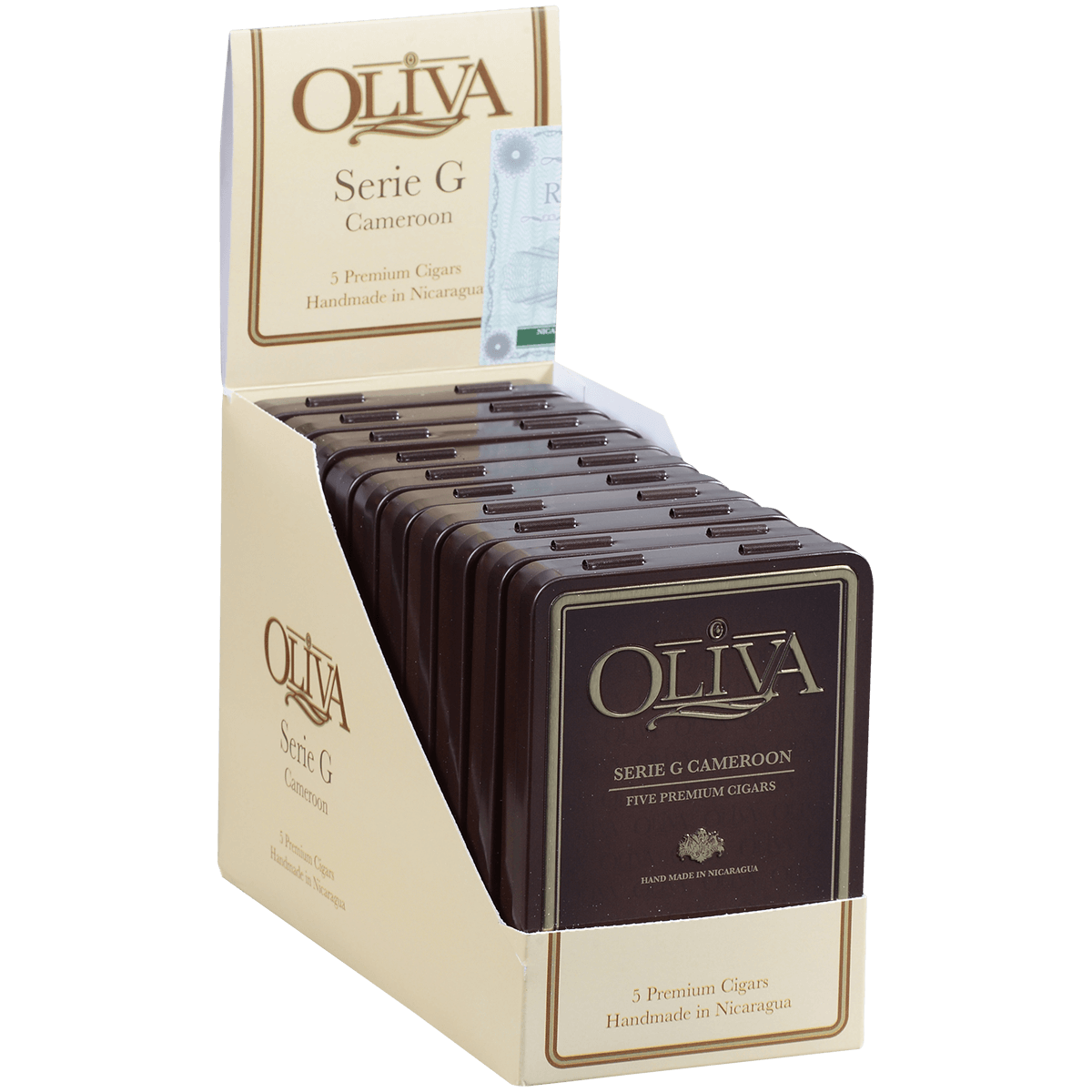 Oliva Serie G Cameroon Cigarillo 10/5 Pack Tins 4.00X38