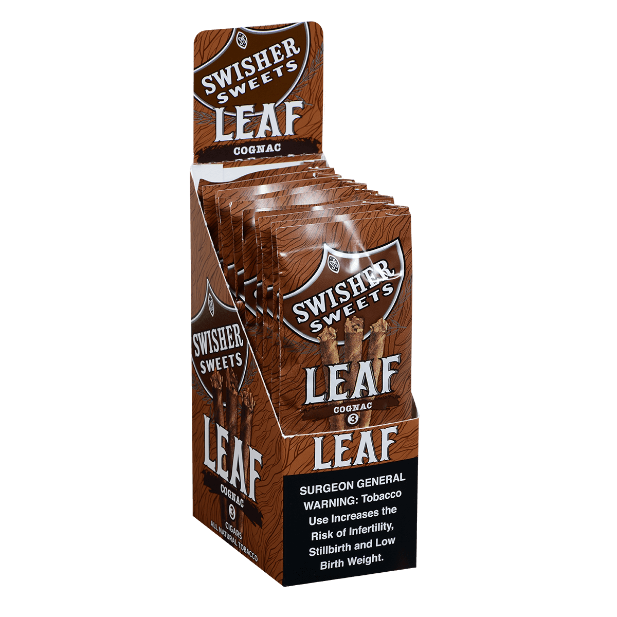 Swisher Sweets Leaf Cognac 10/3 30 Ct. Packs 4.00X30