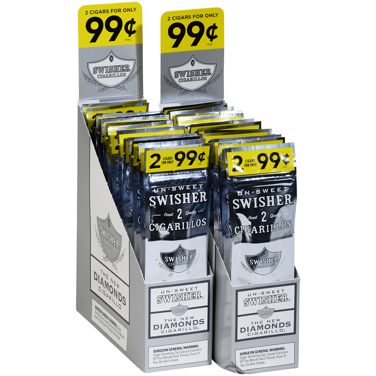 Swisher Sweets Cigarillos Diamonds 60 Ct. 30/2 For .99¢ Packs 4.00X30