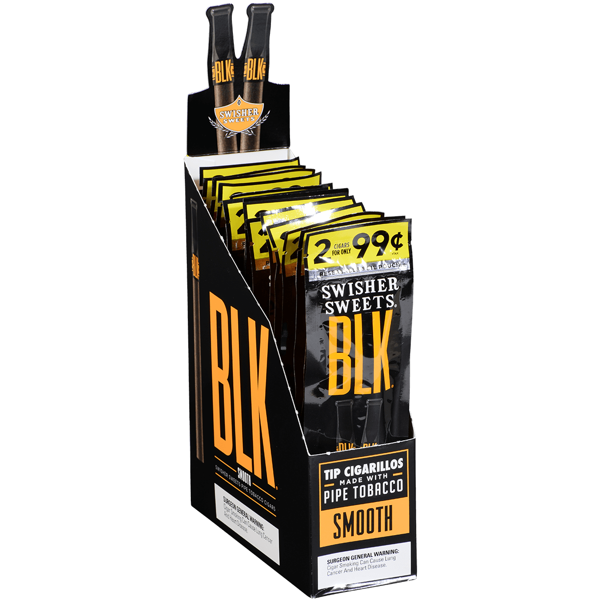 Swisher Sweets Cigarillos Black 30 Ct. 15/2 For .99¢ Packs 4.00X30